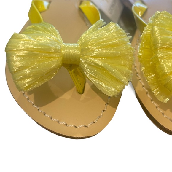 J CREW Neon Capri Sandals with Raffia Bow - Picture 7 of 9